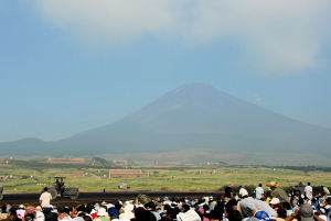 くっきりと晴れた富士山