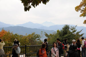 先まで行くと「富士山」が見えました