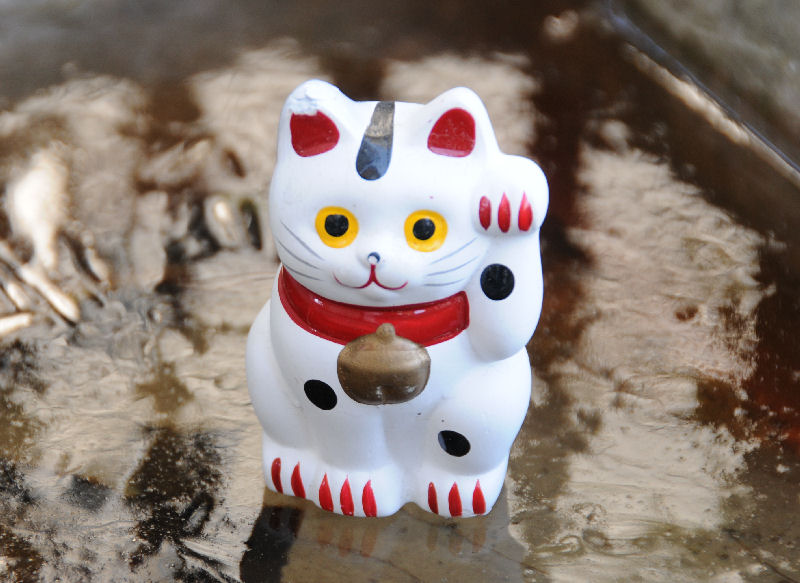 氷上の「招き猫」
