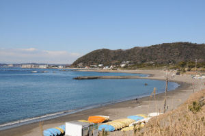 葉山御用邸方面の風景