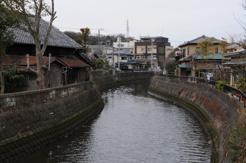 侍従川上流方向