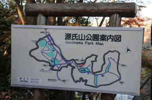 源氏山公園案内図