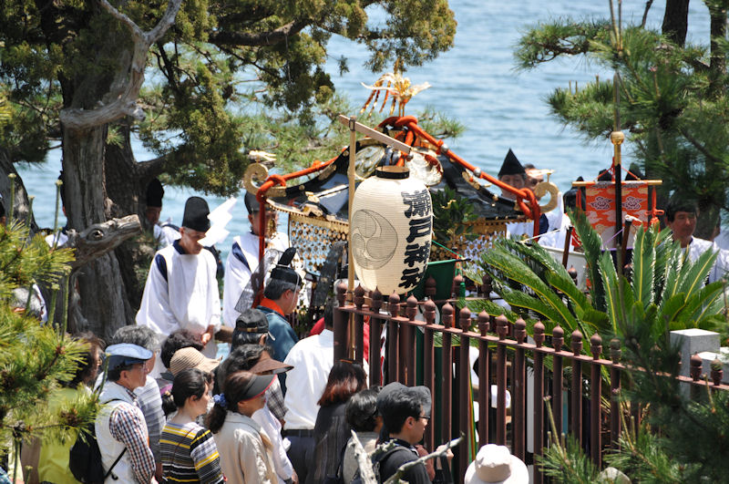 琵琶島神社に到着