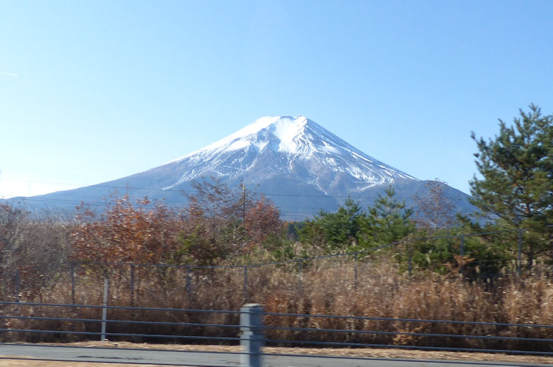 山中湖ICを過ぎた辺りから
