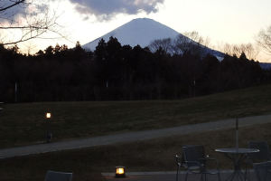 足柄SAからの富士山夕景