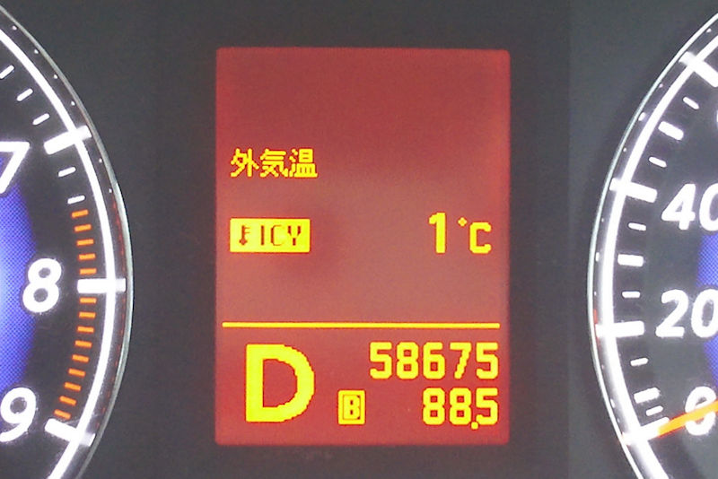 車の外気温度