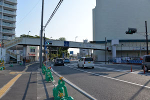 歩道橋撤去は8月中旬から9月に掛けて