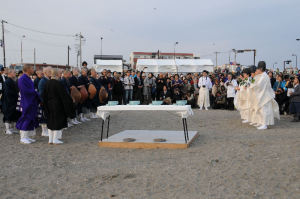 鎌倉では宗派を超えて復興祈願祭