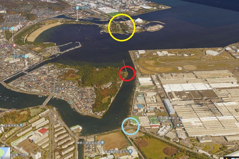 八景島から野島の運河を通り夏島までの延伸計画