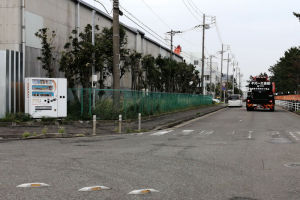 國光横須賀事業所前の道路