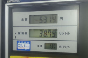 ガソリン価格下がっています