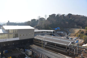 2019年2月20日八景駅周辺の工事