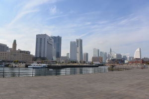 横浜港 象の鼻防波堤からの風景