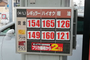 先週末のガソリン価格