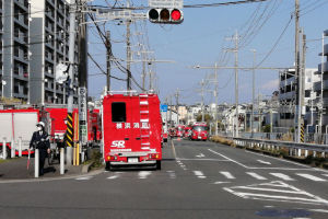 消防車など46台が出動