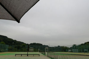 8月最後の湘南国際村テニスコート