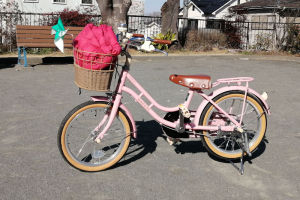 BSのピンクの自転車