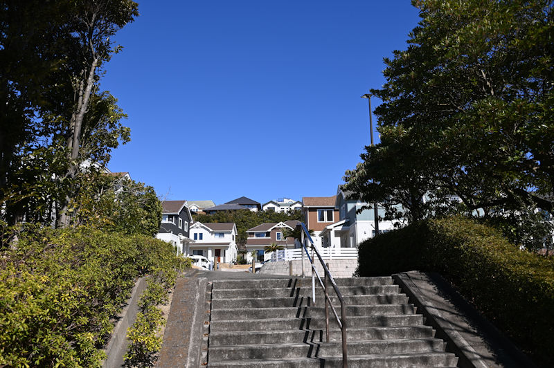 湘南国際村の閑静な住宅街